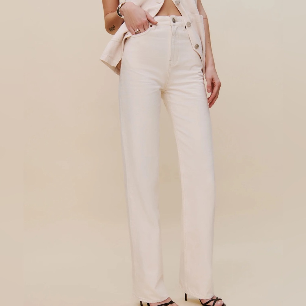Reformation Wilder High Rise Wide Leg Jeans 24